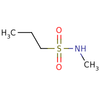 2d structure of N-methylpropane-1-sulfonamide