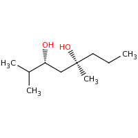 2d structure of (3R,5S)-2,5-dimethyloctane-3,5-diol