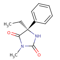2d structure of (5R)-5-ethyl-3-methyl-5-phenylimidazolidine-2,4-dione