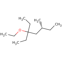 2d structure of (5R)-3-ethoxy-3-ethyl-5-methylheptane