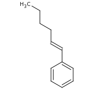 2d structure of (1E)-hex-1-en-1-ylbenzene