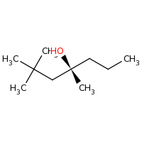 2d structure of (4R)-2,2,4-trimethylheptan-4-ol