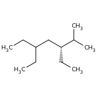 2d structure of (3R)-3,5-diethyl-2-methylheptane