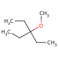 2d structure of 3-ethyl-3-methoxypentane