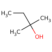 2d structure of 2-methylbutan-2-ol