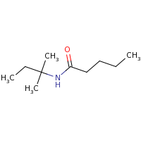 2d structure of N-(2-methylbutan-2-yl)pentanamide