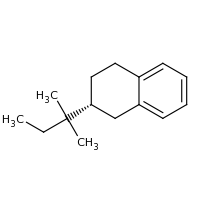 2d structure of (2R)-2-(2-methylbutan-2-yl)-1,2,3,4-tetrahydronaphthalene