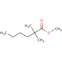 2d structure of methyl 2,2-dimethylhexanoate