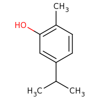 2d structure of 2-methyl-5-(propan-2-yl)phenol