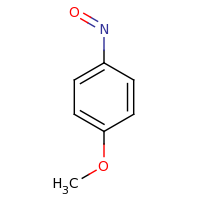 2d structure of 1-methoxy-4-nitrosobenzene