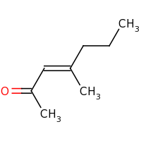 2d structure of (3E)-4-methylhept-3-en-2-one