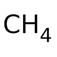 2d structure of methane