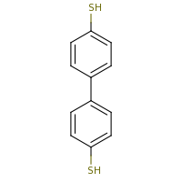 2d structure of 4-(4-sulfanylphenyl)benzene-1-thiol