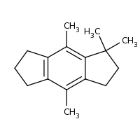 2d structure of 1,1,4,8-tetramethyl-1,2,3,5,6,7-hexahydro-s-indacene