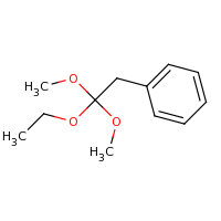 2d structure of (2-ethoxy-2,2-dimethoxyethyl)benzene