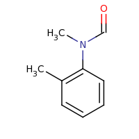 2d structure of N-methyl-N-(2-methylphenyl)formamide