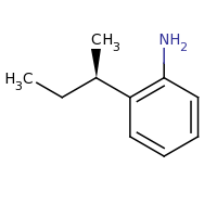 2d structure of 2-[(2R)-butan-2-yl]aniline