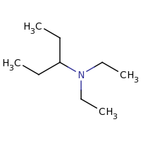 2d structure of diethyl(pentan-3-yl)amine