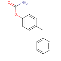 2d structure of (4-benzylphenyl) carbamate