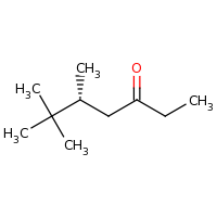2d structure of (5R)-5,6,6-trimethylheptan-3-one