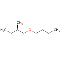 2d structure of (2R)-1-butoxy-2-methylbutane