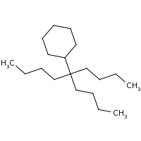 2d structure of (5-butylnonan-5-yl)cyclohexane