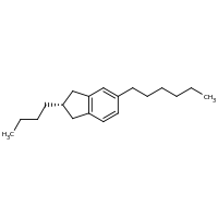 2d structure of (2S)-2-butyl-5-hexyl-2,3-dihydro-1H-indene