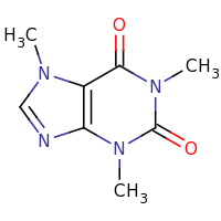 2d structure of 1,3,7-trimethyl-2,3,6,7-tetrahydro-1H-purine-2,6-dione