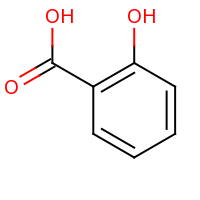 2d structure of 2-hydroxybenzoic acid