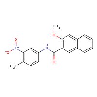 2d structure of 3-methoxy-N-(4-methyl-3-nitrophenyl)naphthalene-2-carboxamide