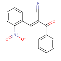2d structure of (2E)-2-benzoyl-3-(2-nitrophenyl)prop-2-enenitrile