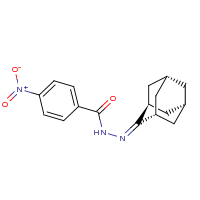 2d structure of N'-(adamantan-2-ylidene)-4-nitrobenzohydrazide