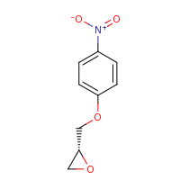 2d structure of (2R)-2-(4-nitrophenoxymethyl)oxirane