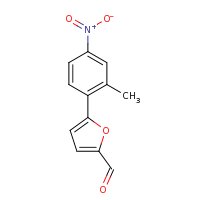 2d structure of 5-(2-methyl-4-nitrophenyl)furan-2-carbaldehyde