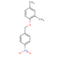 2d structure of 2,4-dimethyl-1-[(4-nitrophenyl)methoxy]benzene