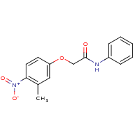 2d structure of 2-(3-methyl-4-nitrophenoxy)-N-phenylacetamide