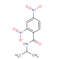 2d structure of 2,4-dinitro-N-(propan-2-yl)benzamide