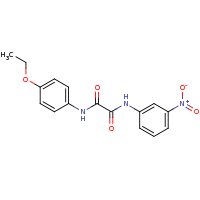2d structure of N-(4-ethoxyphenyl)-N'-(3-nitrophenyl)ethanediamide