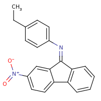 2d structure of (9Z)-N-(4-ethylphenyl)-2-nitro-9H-fluoren-9-imine