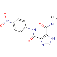 2d structure of 5-N-methyl-4-N-(4-nitrophenyl)-1H-imidazole-4,5-dicarboxamide