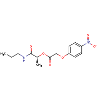 2d structure of (1S)-1-(propylcarbamoyl)ethyl 2-(4-nitrophenoxy)acetate