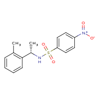 2d structure of N-[(1S)-1-(2-methylphenyl)ethyl]-4-nitrobenzene-1-sulfonamide