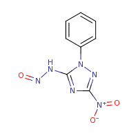 2d structure of 3-nitro-N-nitroso-1-phenyl-1H-1,2,4-triazol-5-amine