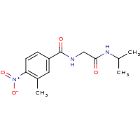 2d structure of 2-[(3-methyl-4-nitrophenyl)formamido]-N-(propan-2-yl)acetamide