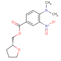 2d structure of (2R)-oxolan-2-ylmethyl 4-(dimethylamino)-3-nitrobenzoate