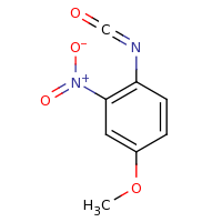 2d structure of 1-isocyanato-4-methoxy-2-nitrobenzene
