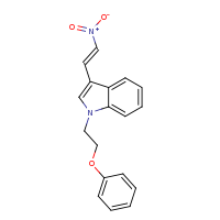 2d structure of 3-[(E)-2-nitroethenyl]-1-(2-phenoxyethyl)-1H-indole