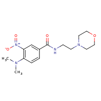 2d structure of 4-(dimethylamino)-N-[2-(morpholin-4-yl)ethyl]-3-nitrobenzamide
