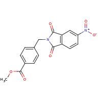 2d structure of methyl 4-[(5-nitro-1,3-dioxo-2,3-dihydro-1H-isoindol-2-yl)methyl]benzoate