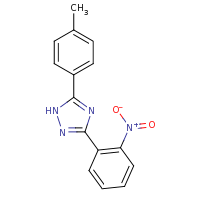2d structure of 5-(4-methylphenyl)-3-(2-nitrophenyl)-1H-1,2,4-triazole